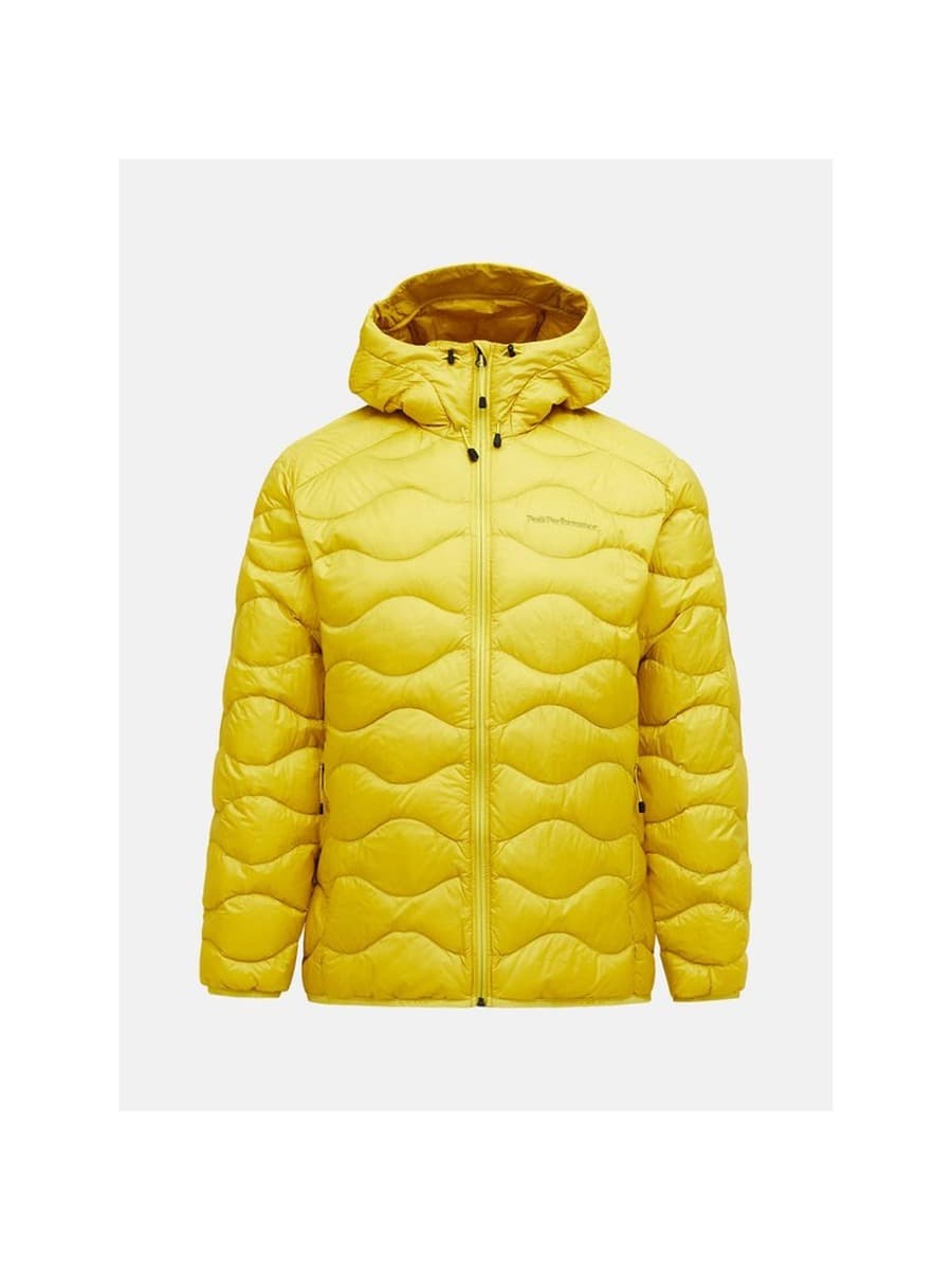 Kurtka puchowa męska PEAK PERFORMANCE M Helium Down Hood Jacket żółta - L