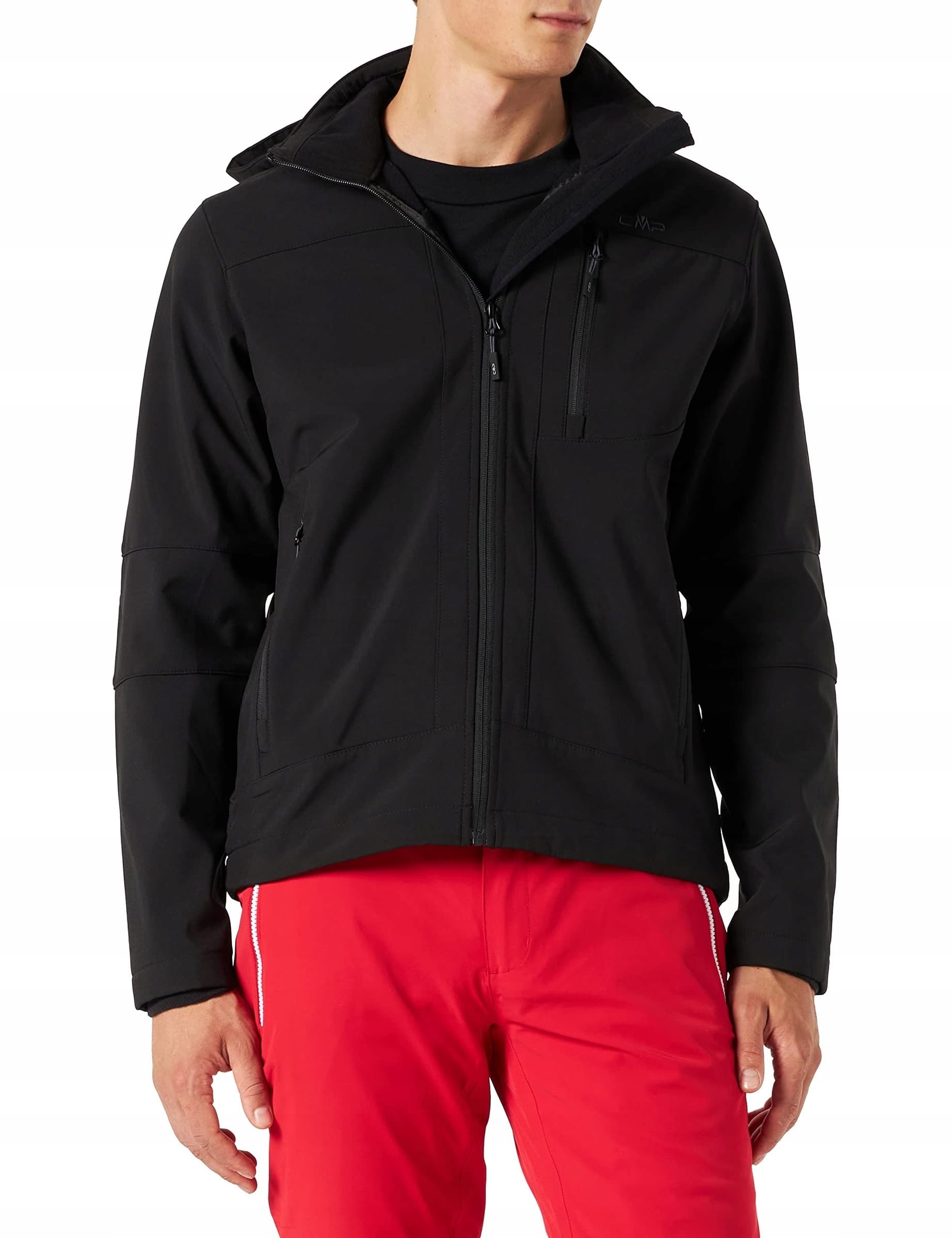 Kurtka softshell CMP Vivo Jacket Zip Hood - nero