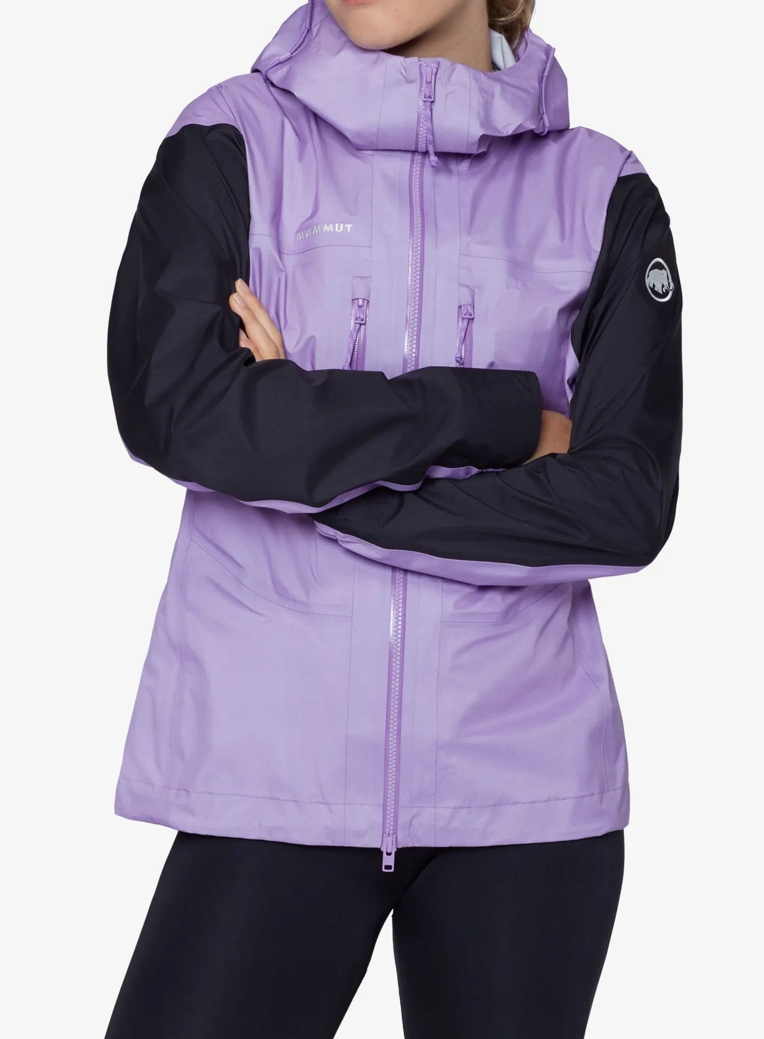 Kurtka w góry damska Mammut Taiss Light HS Hooded Jacket - lavandin/black