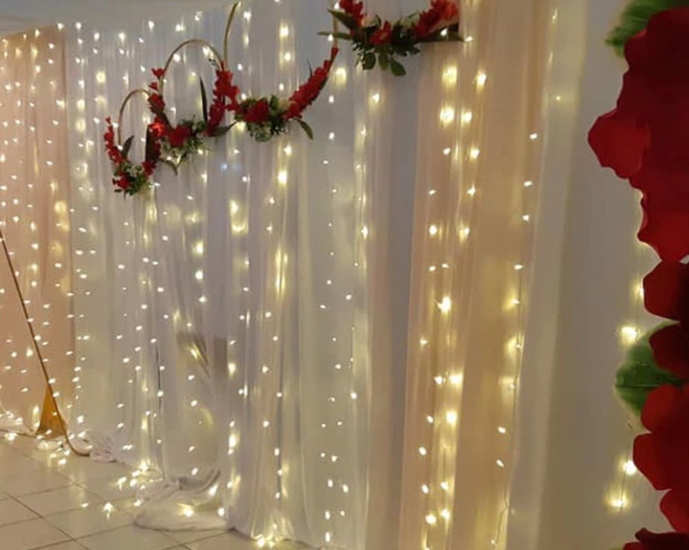 Kurtyna Świetlna LED Volteno 400 Czerwonych Diod
