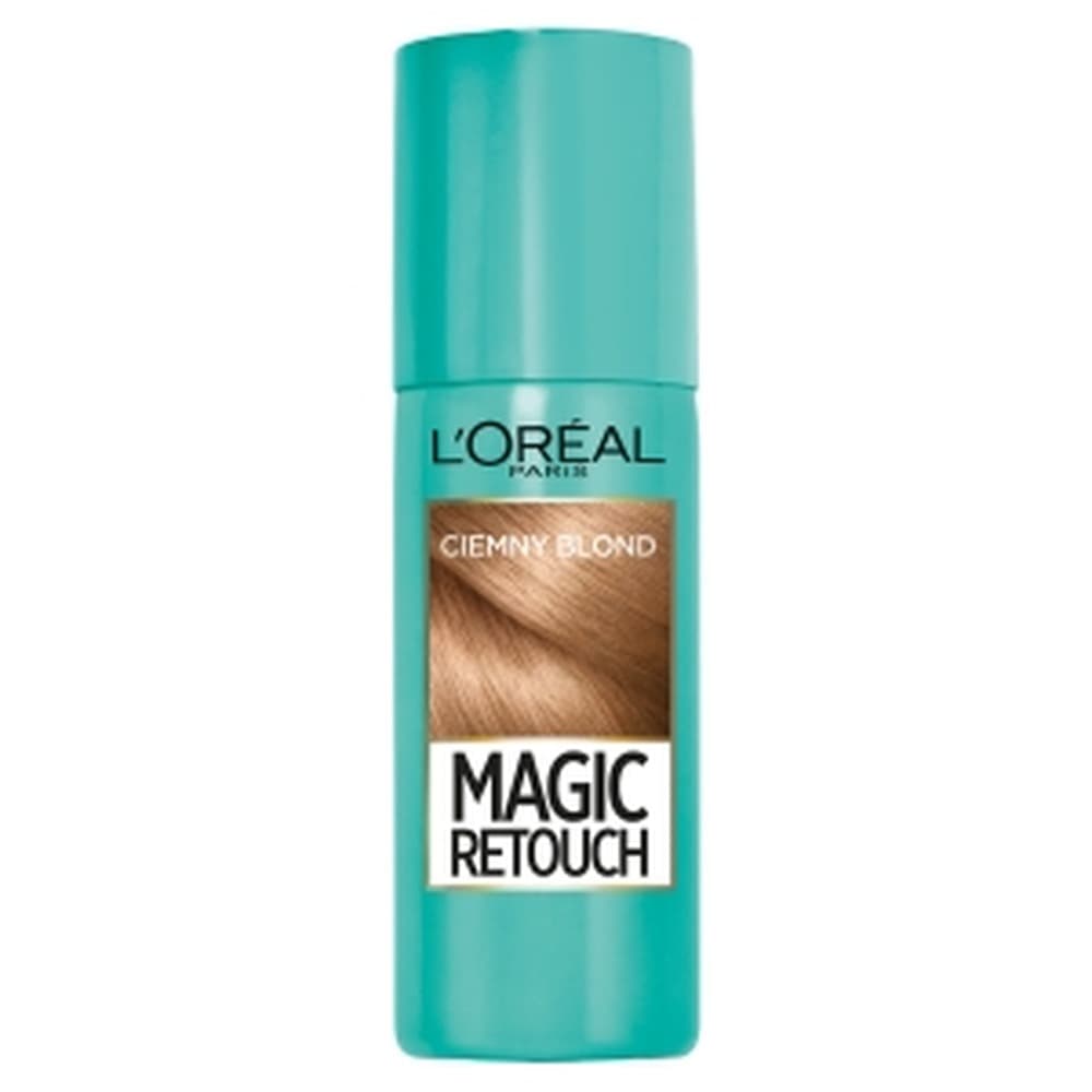 R- L'Oreal Magic Retouch Warm Light Brown 4 - Spray do retuszu odrostów, ciepły jasny brąz