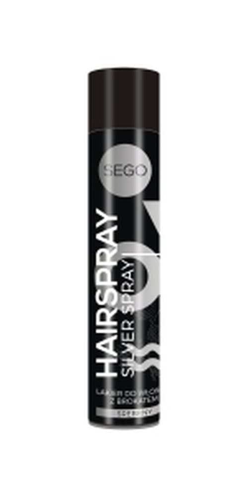 Sego Lakier do włosów srebrny z brokatem 75 ml
