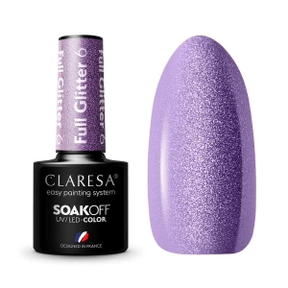 Lakier hybrydowy do paznokci Claresa Full Glitter 6