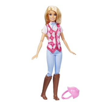 Lalka Barbie dżokejka Malibu blond włosy