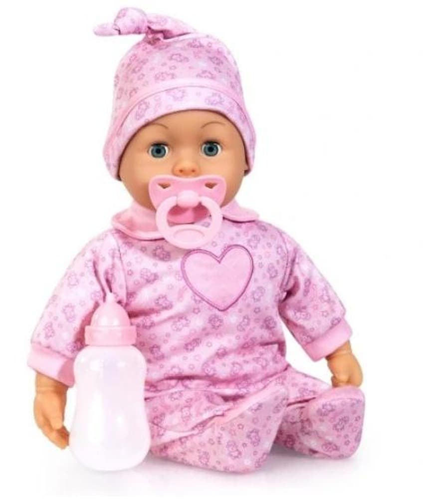 Lalka bobas pierwsze słowa różowa 38 cm