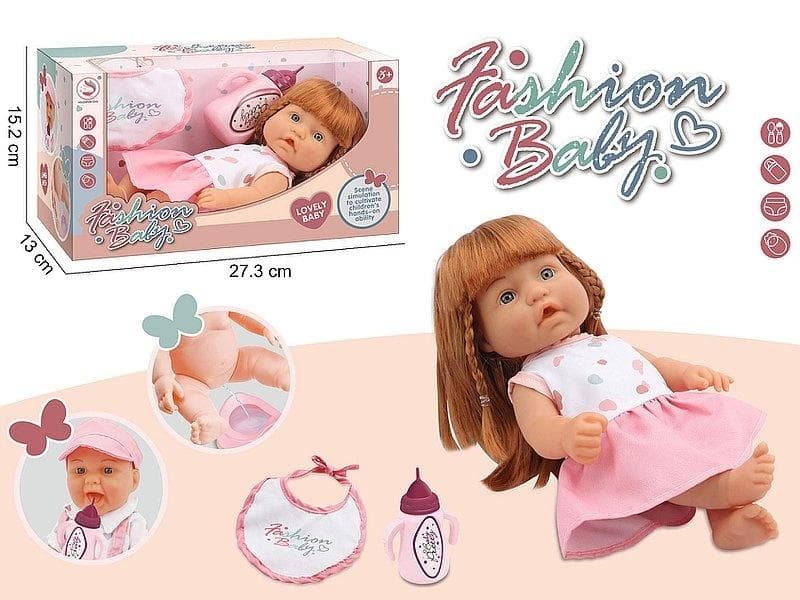 Lalka bobas ADAR 25 cm z akcesoriami pije i siusia