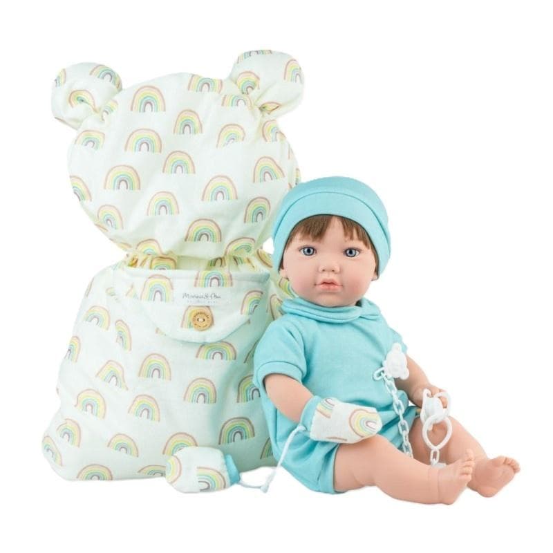 Lalka Hiszpańska Teo Nana ze śpiworkiem 45 cm