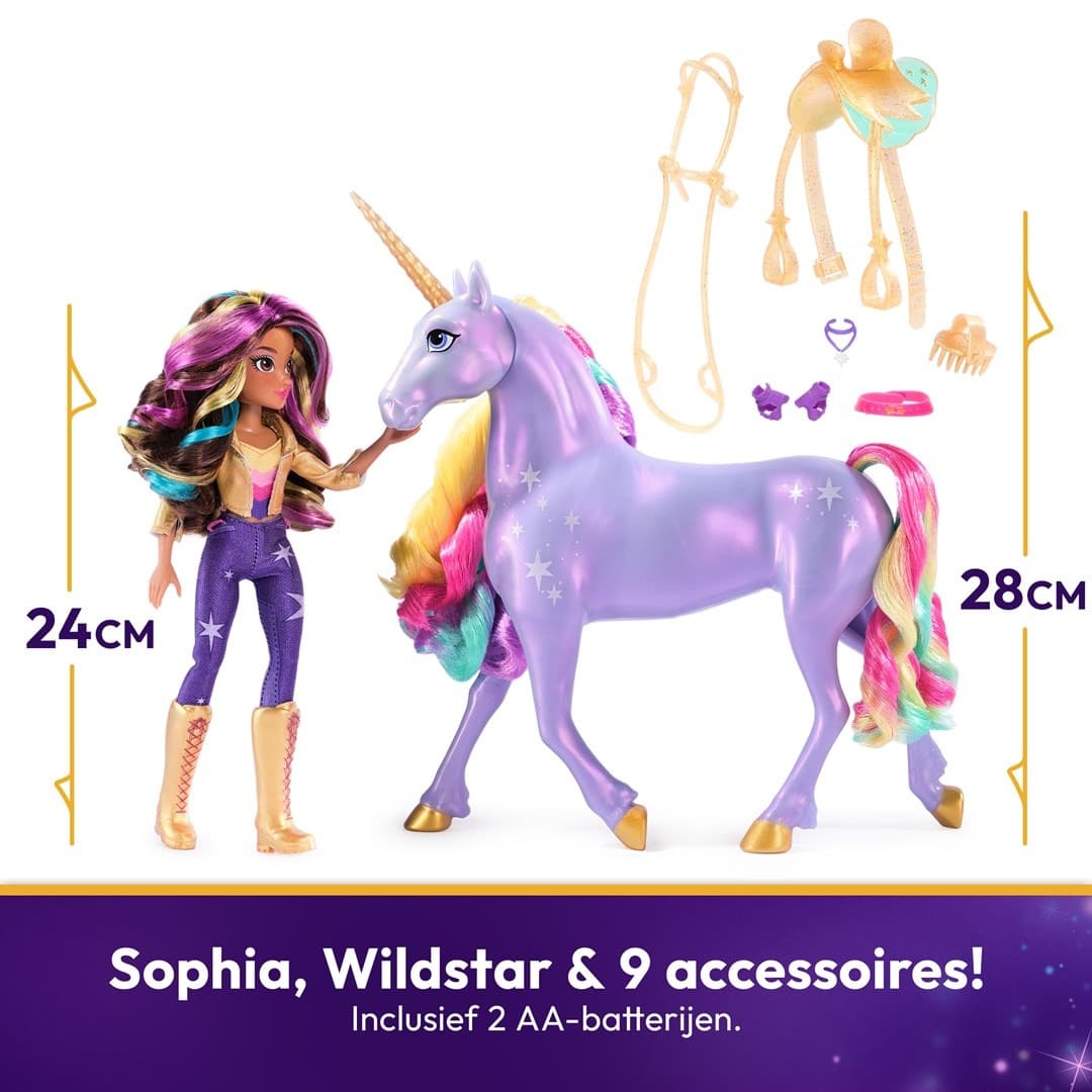 Akademia Jednorożców Lalka Sophia i jednorożec Wildstar
