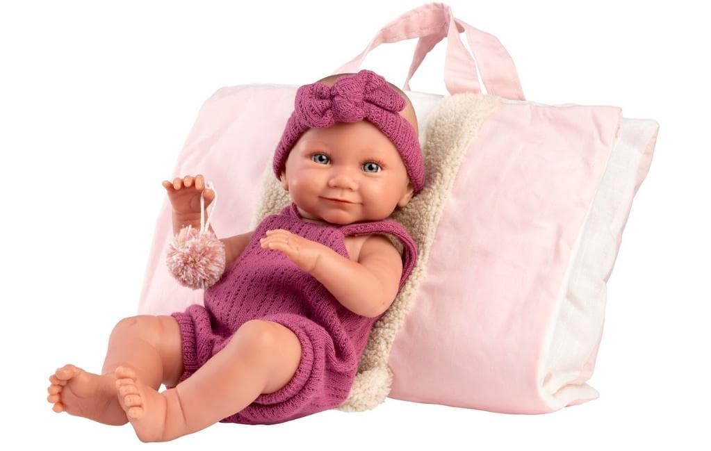 Lalka Llorens Nica 40 cm - Bobas, z poduszką
