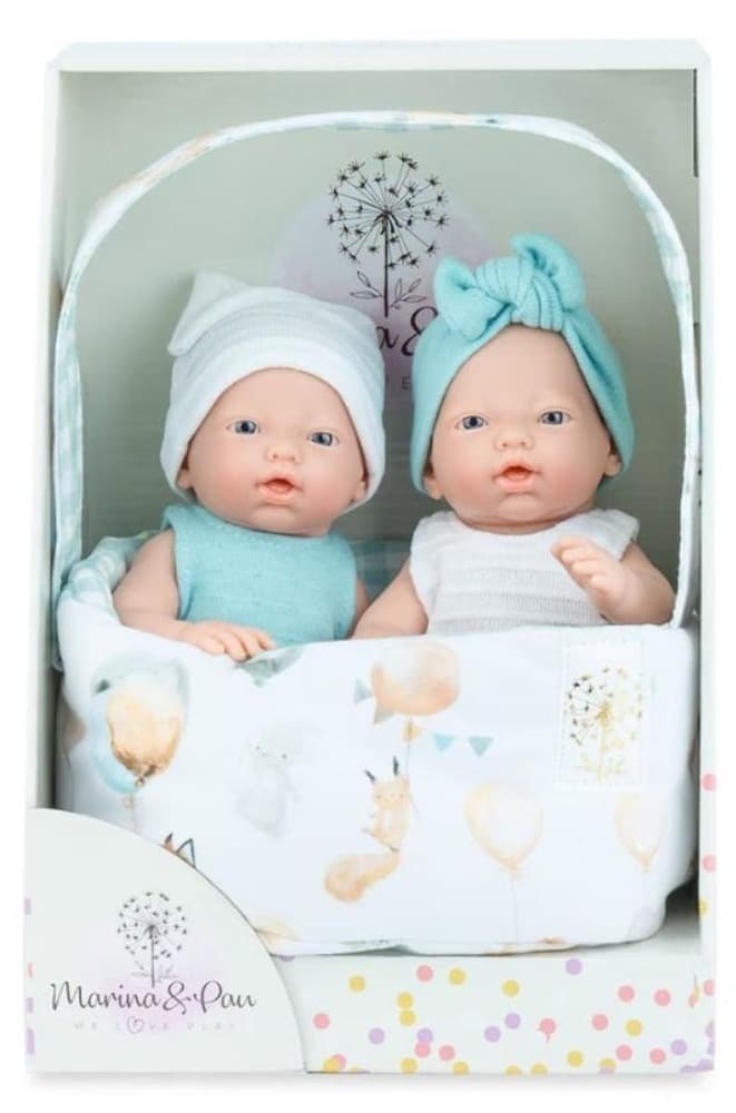 Lalki hiszpańskie bliźniaki Mini Golosinas 21cm Marina & Pau 0216