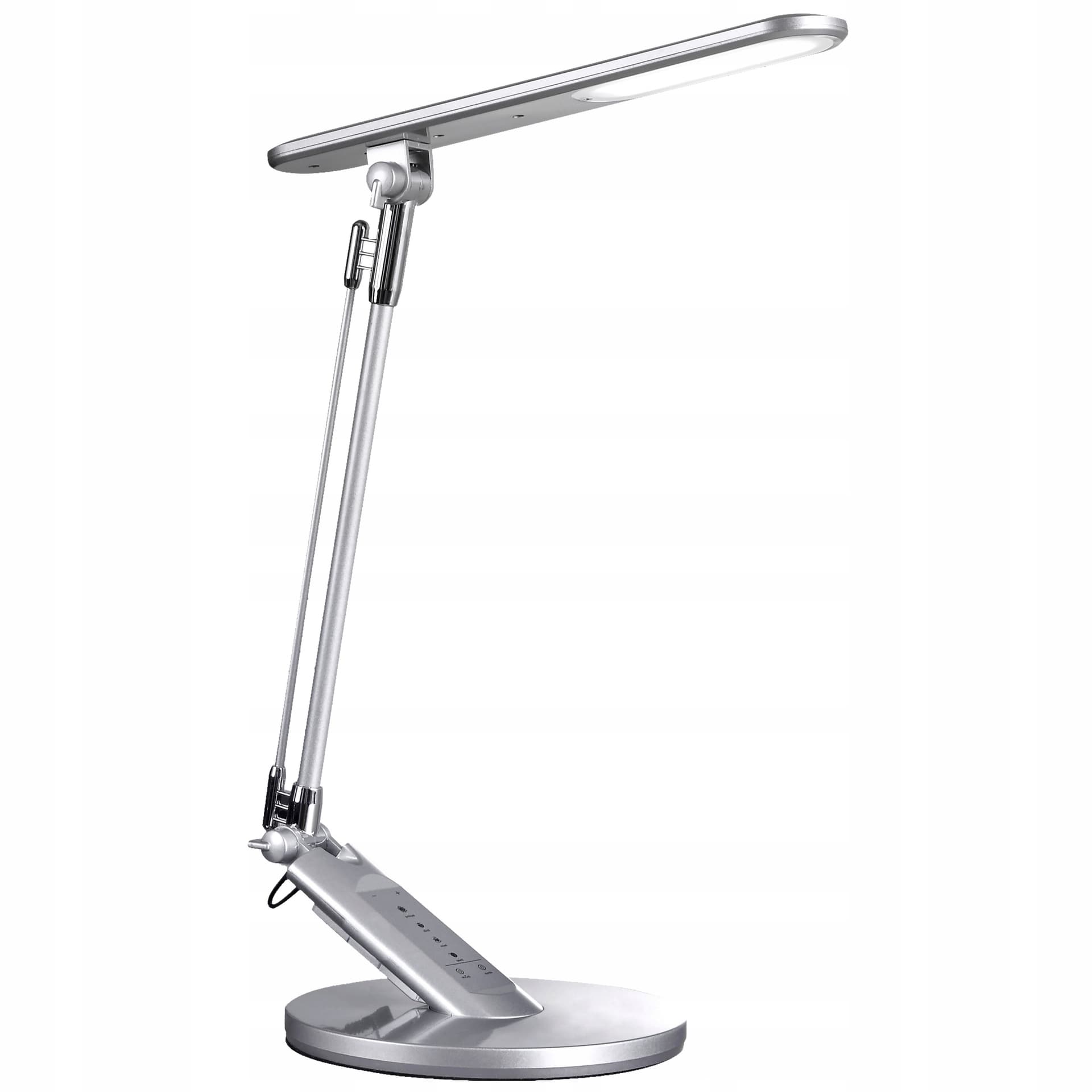 Lampka biurkowa LED premium srebrna
