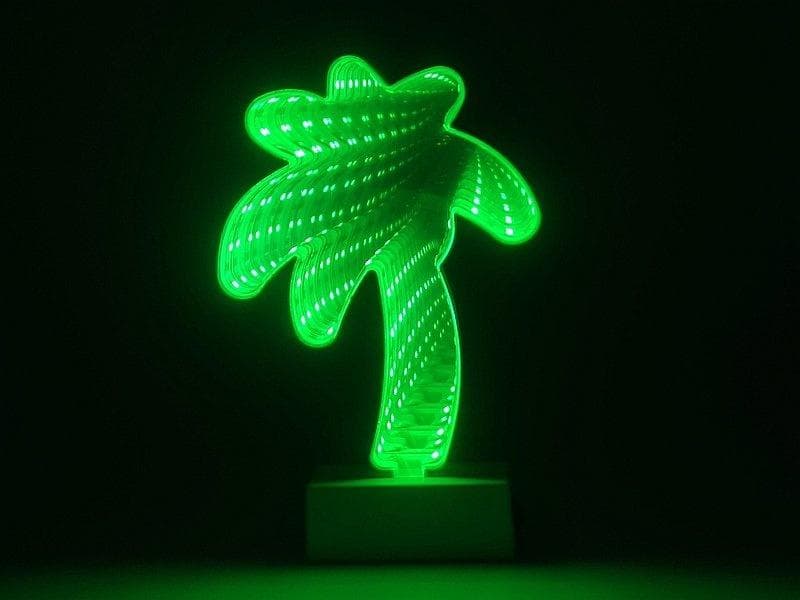 Lampa LED Palma 3D z efektem 3D 20x13x3,5 cm