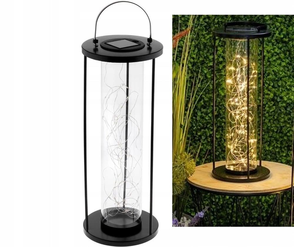Lampa solarna kwadratowa do ogrodu, na taras i balkon