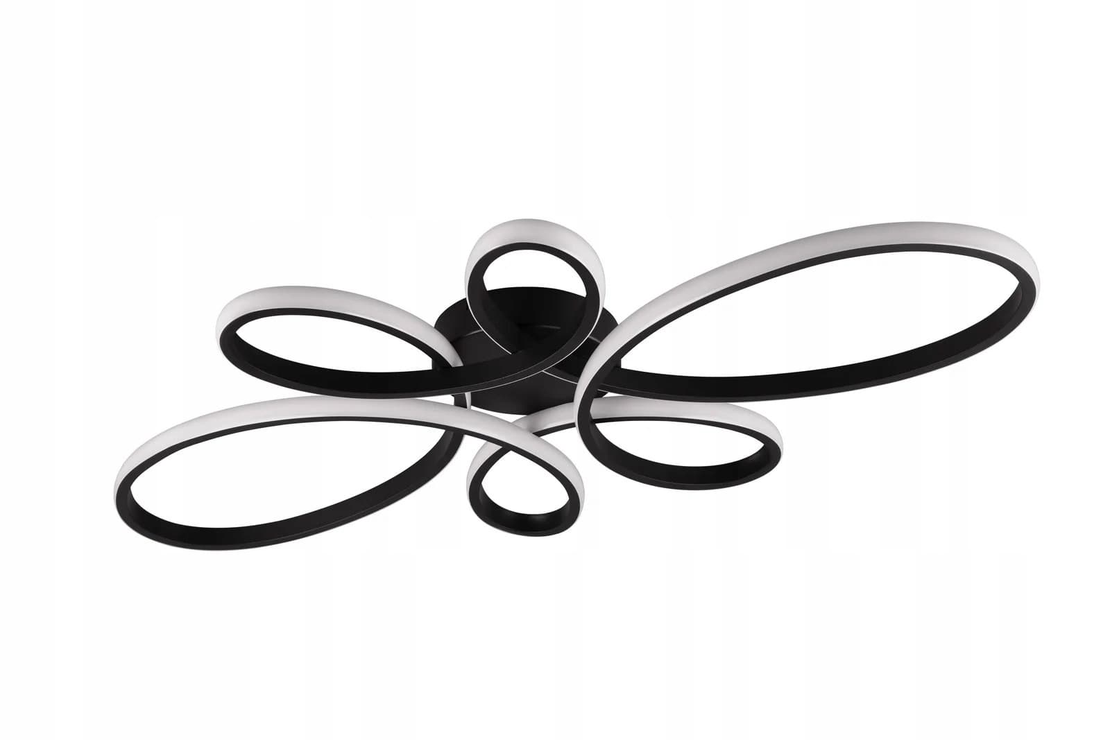Lampa sufitowa LED FLY 83cm 3000K matowa czarna