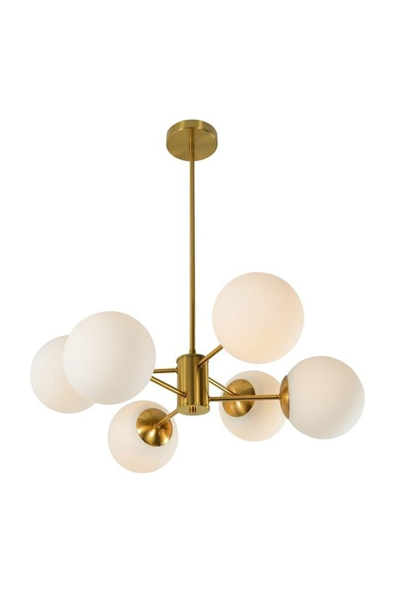 Lampa wisząca RAILE 6xE27 Złota