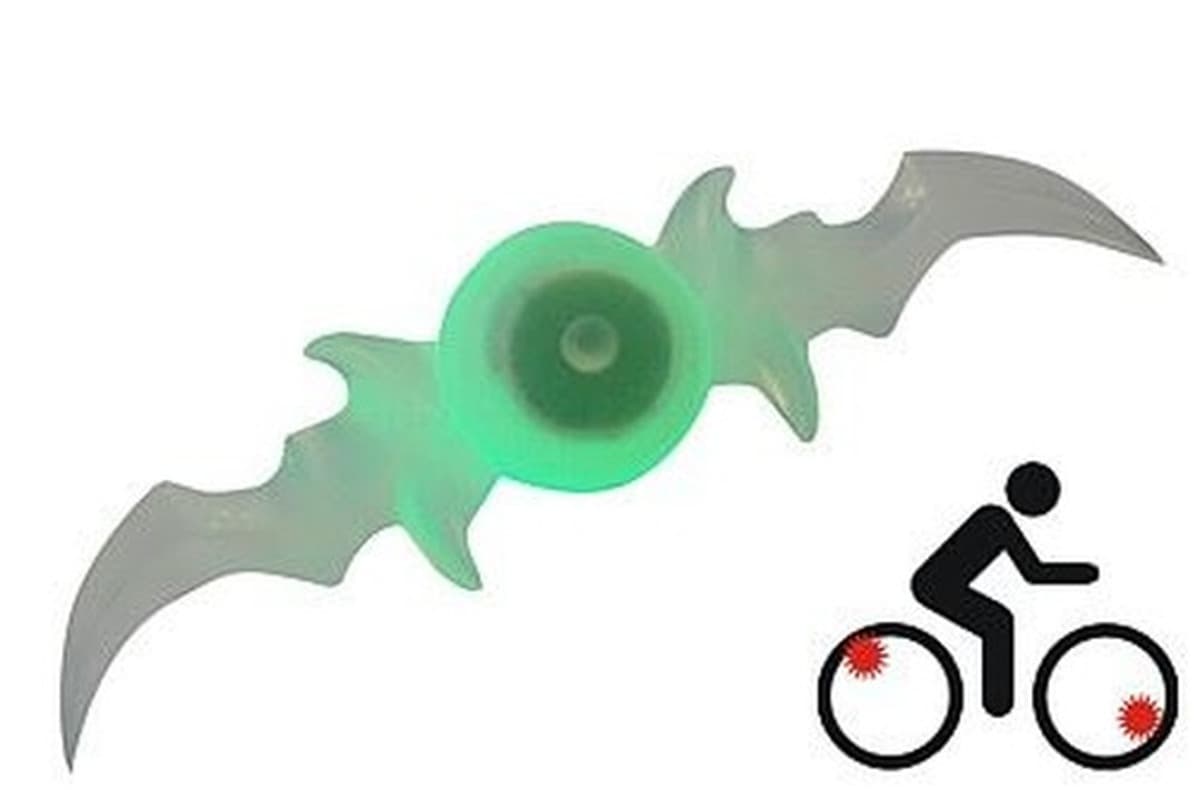 Lampka LED nakładka na szprychy rowerowe - nietoperz