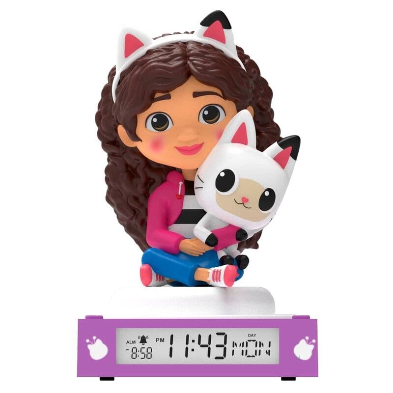 Lampka nocna 3D z budzikiem Gabby's Dollhouse