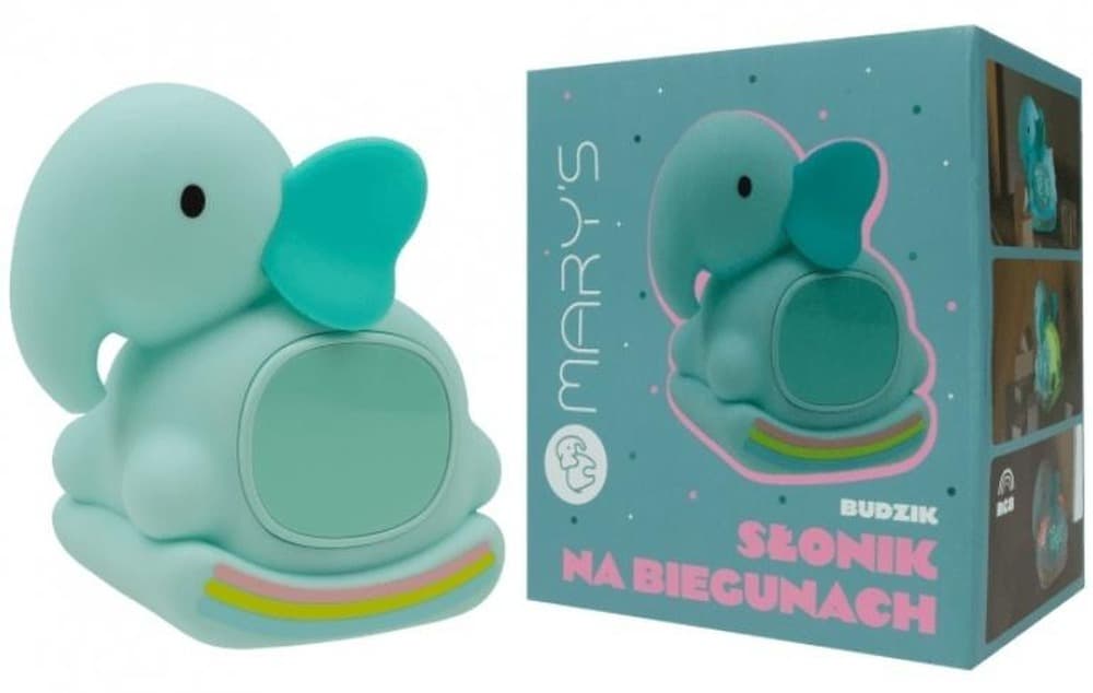 Lampka nocna Słonik z budzikiem na biegunach