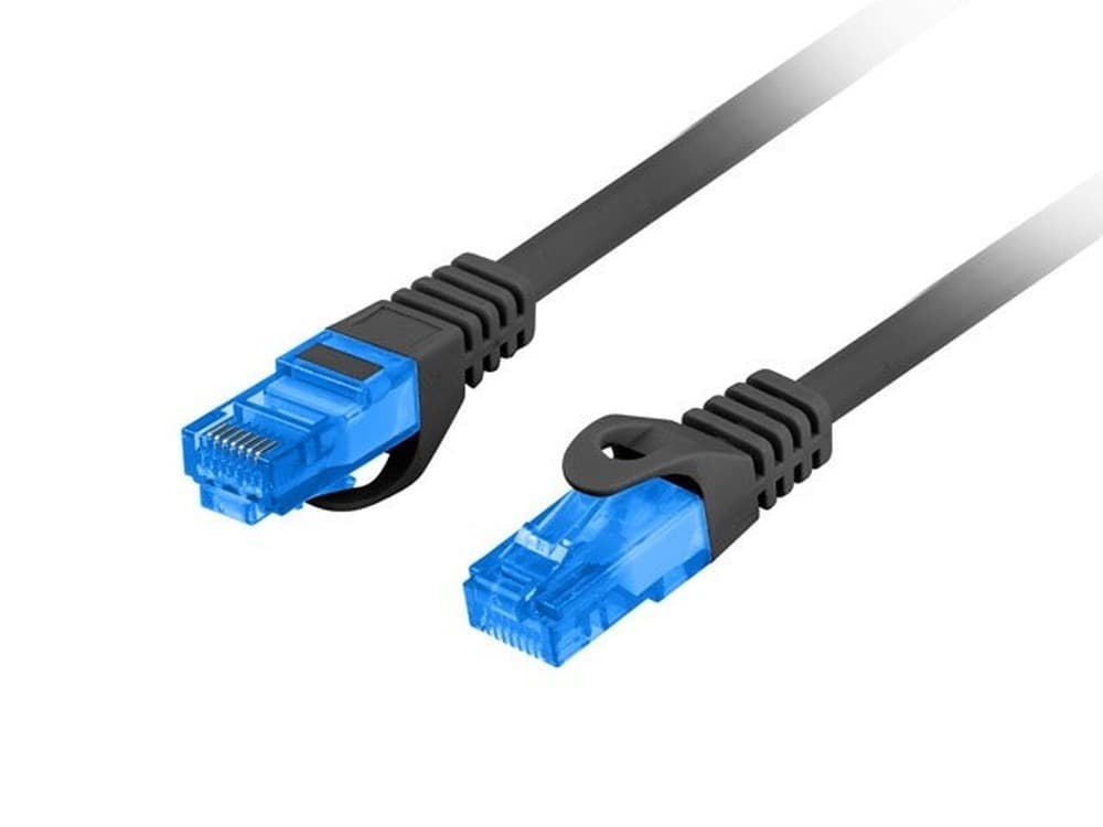 Lanberg Patchcord S/FTP Kat.6A 20m Czarny LSZH CCA (FLUKE PASSED)