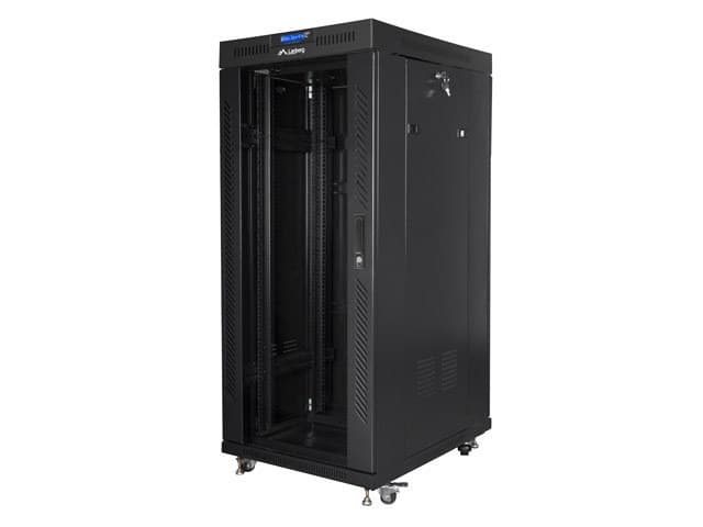 Lanberg Szafa Rack 19'' 27U do 800kg drzwi szklane