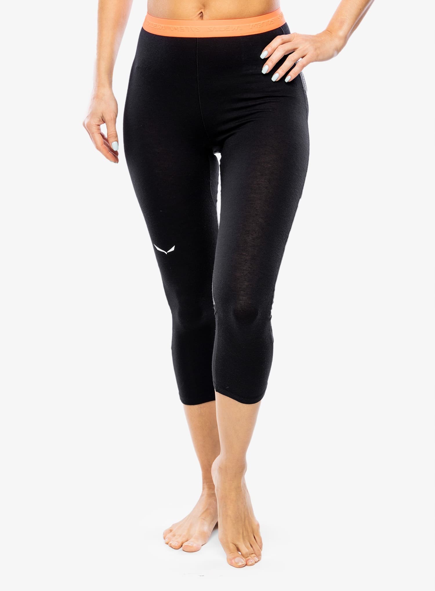 Legginsy termoaktywne damskie Salewa Cristallo Warm Amr 3/4 Tight syrah rozmiar L