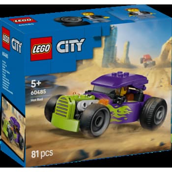 LEGO City Hot Rod fioletowy z płomieniami zestaw klocków 81 elementów
