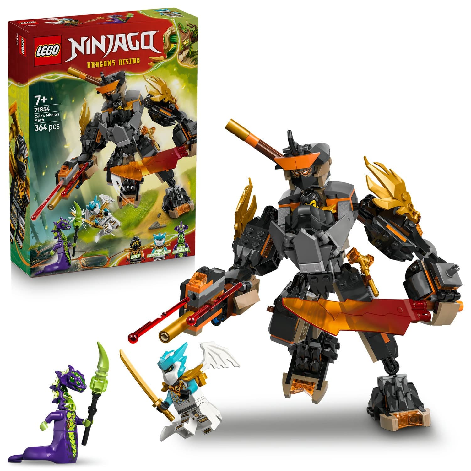 LEGO Ninjago Misja Mecha Cole'a i Smoka Zane'a