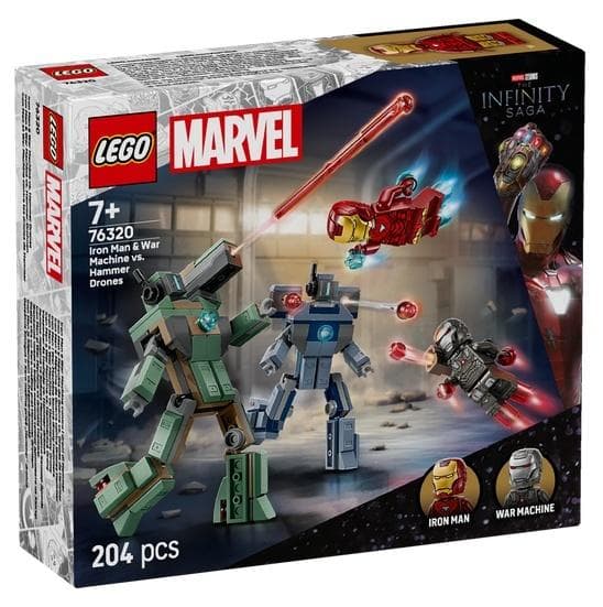 LEGO Marvel Super Heroes Iron Man i War Machine kontra drony Hammera