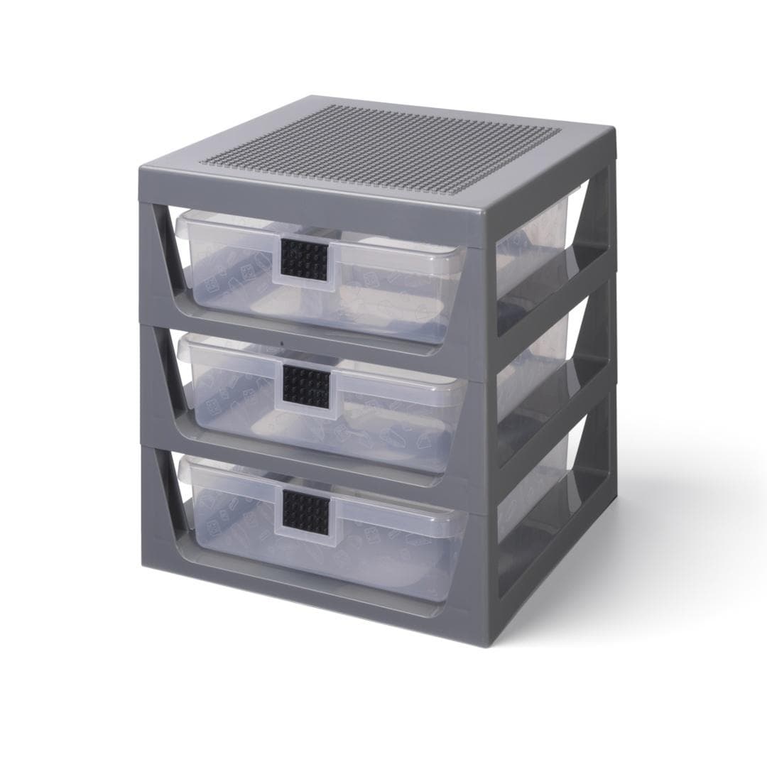 Szafka z szufladami LEGO szara 379x346 mm