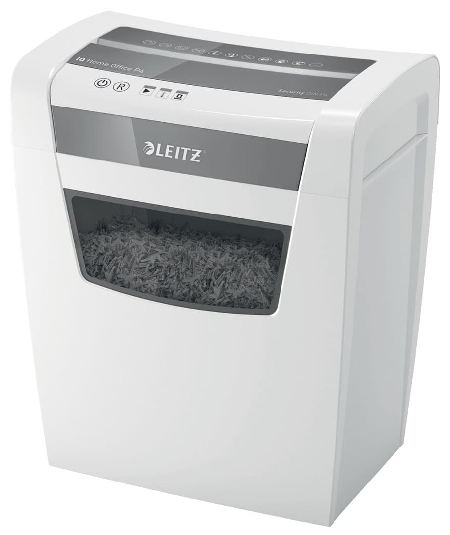 Niszczarka Leitz IQ Home Office P4, 10 kartek, kosz 23 l