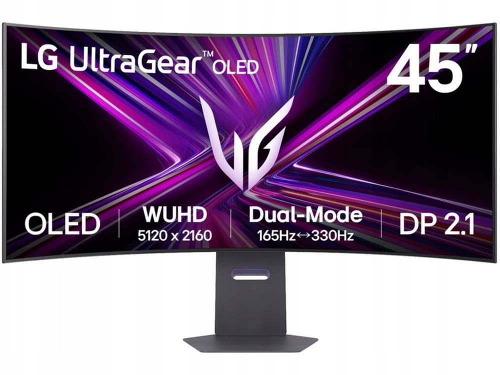 LG 45" UltraGear 45GX950A-B - Zakrzywiony monitor gamingowy OLED 5K2K