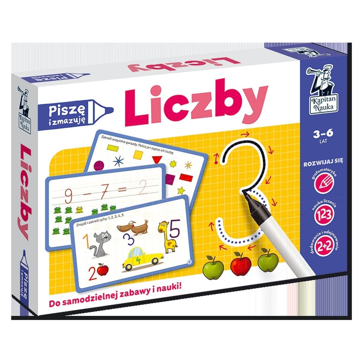 Liczby Piszę i Zmazuję Kapitan Nauka wyd. 4