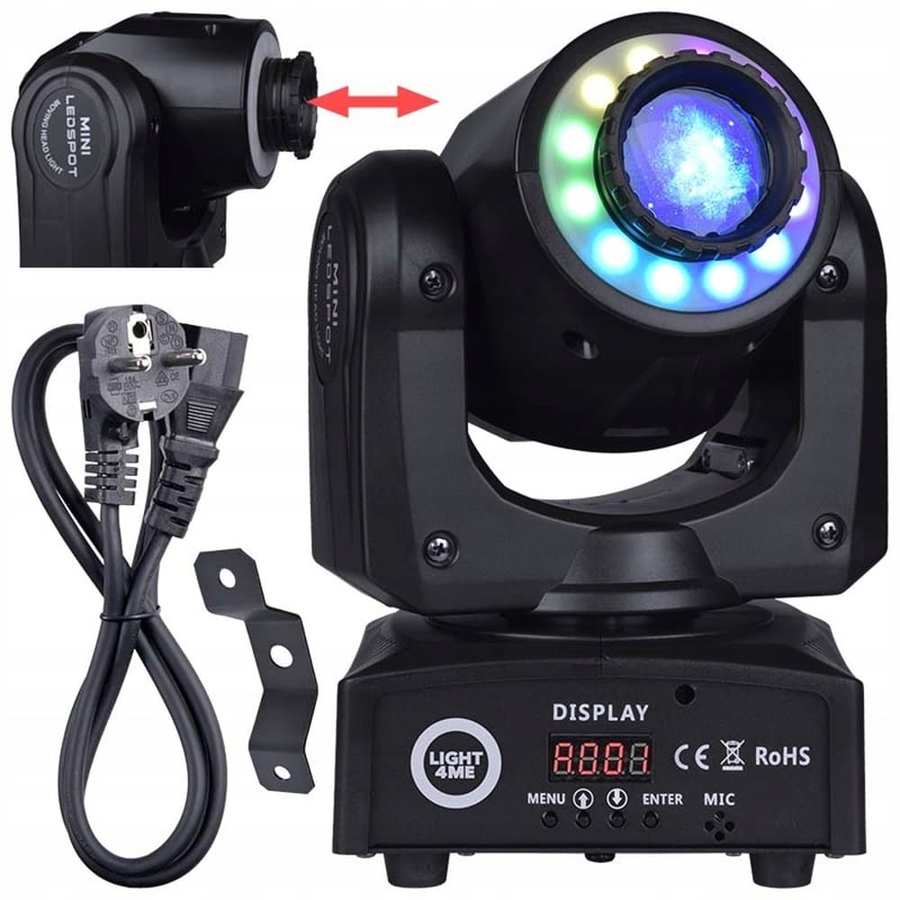 LIGHT4ME 30 SPOT RING - Głowica ruchoma LED, 30 W