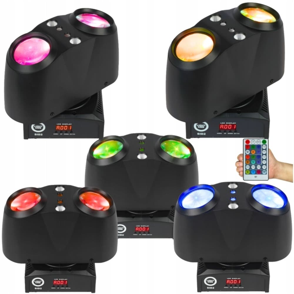 LIGHT4ME SID2 - Multiefekt świetlny LED 4w1 beam/laser/stroboskop