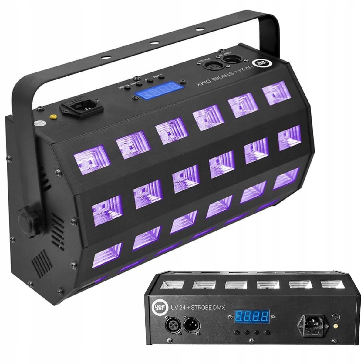 LIGHT4ME UV 24 + STROBE DMX reflektor ultrafioletowy