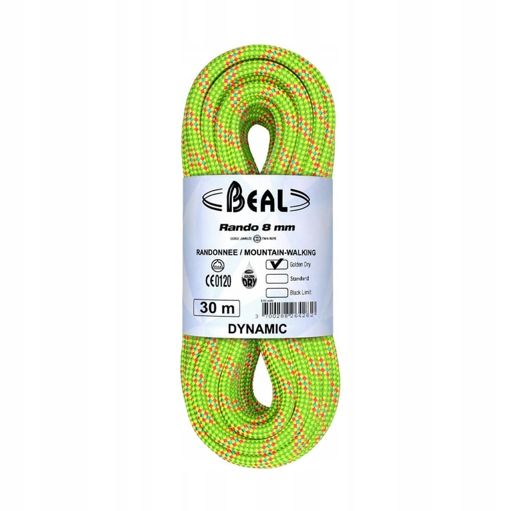 Lina rando 8mm 20m golden dry-yellow BEAL