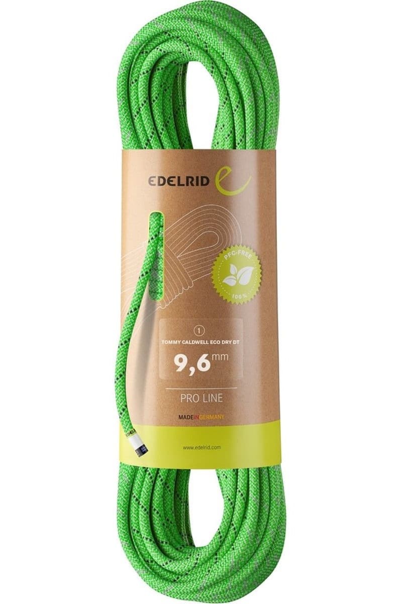 Lina wspinaczkowa Edelrid Tommy Caldwell Eco Dry DT 9,6mm 60m - neon green