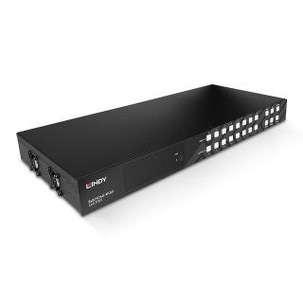 Lindy 38334 Przełącznik Matrycowy AV z Wyświetlaczem OLED 4K 8x8