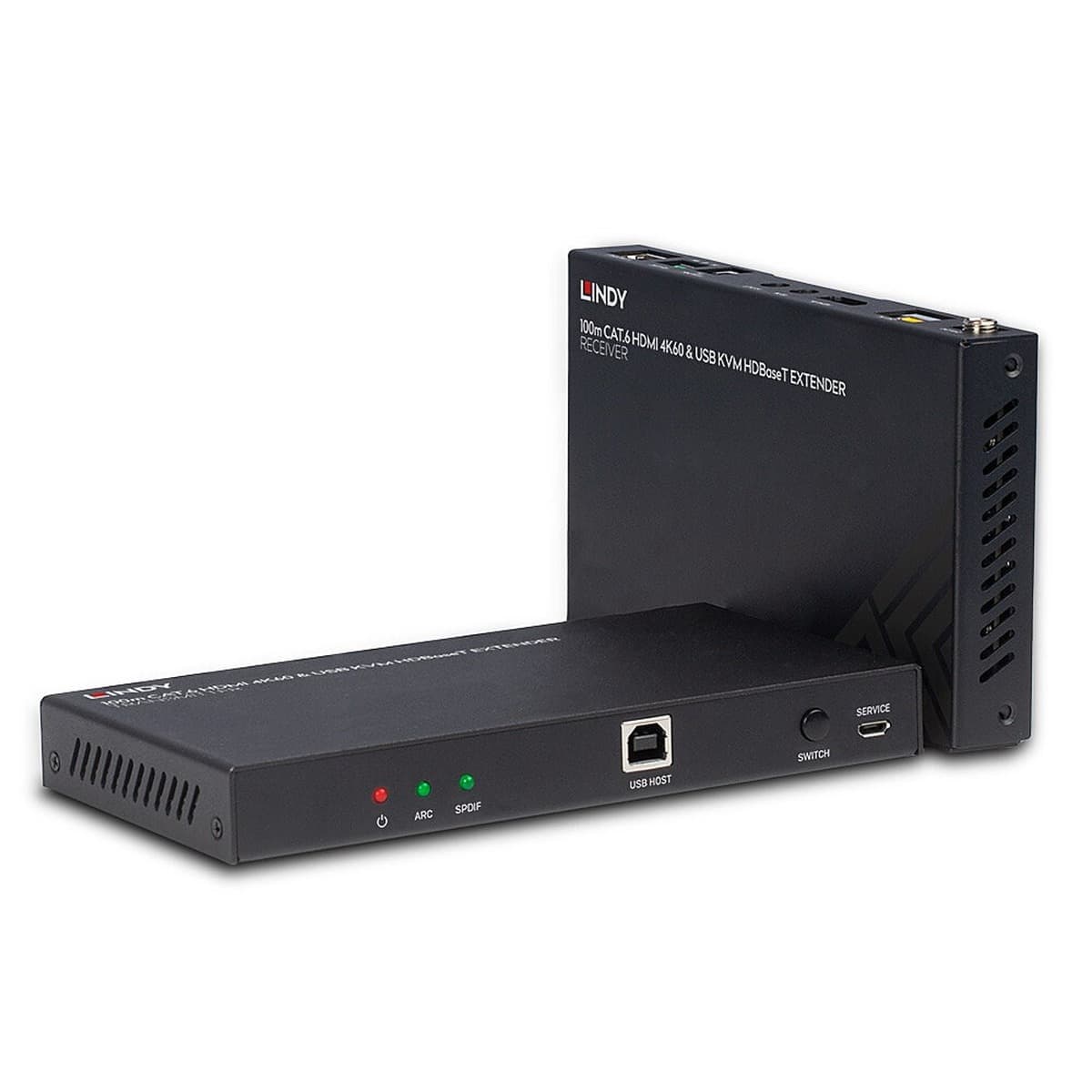 Lindy 38343 Przedłużacz KVM HDMI 4K 60Hz przez Cat6 do 100m
