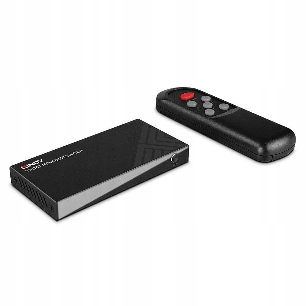 Lindy przełącznik wideo HDMI 4K 60Hz 3-portowy