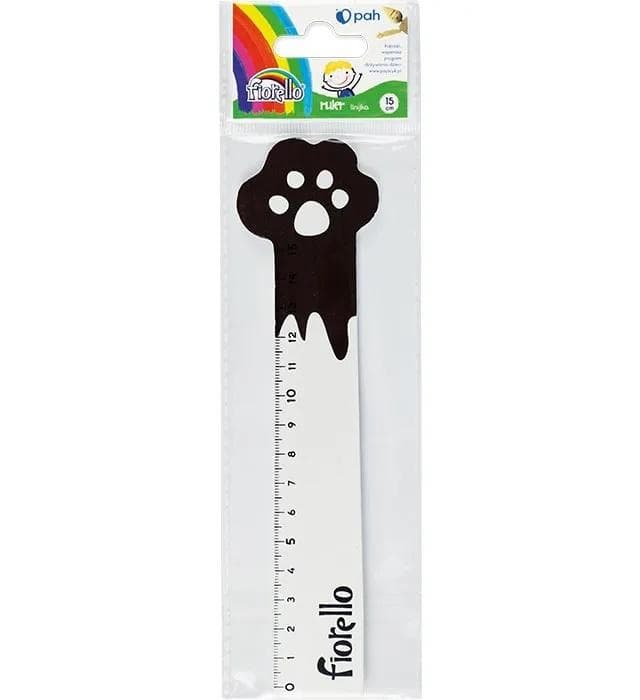 Linijka Drewniana 15 cm w Kształcie Łapy