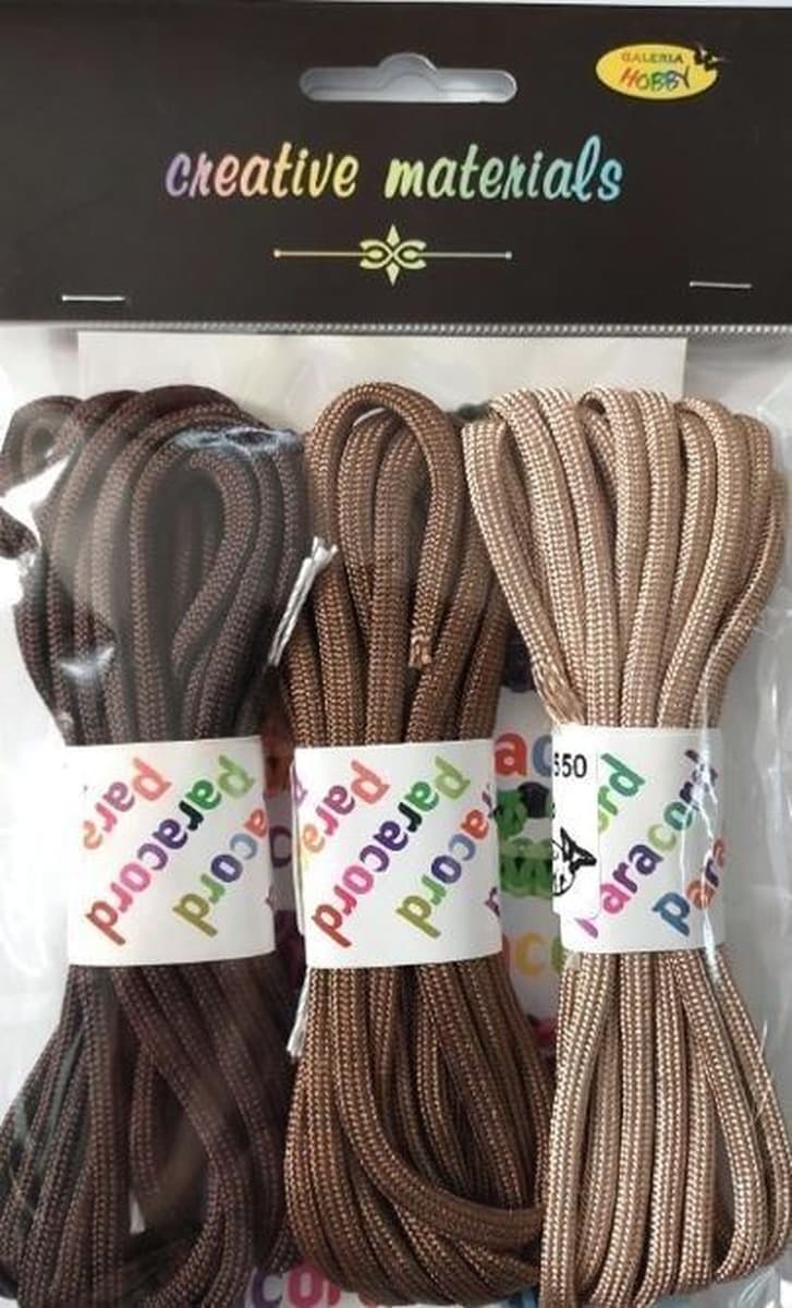 Linka Paracord 2,8 m 3 kolory zestaw