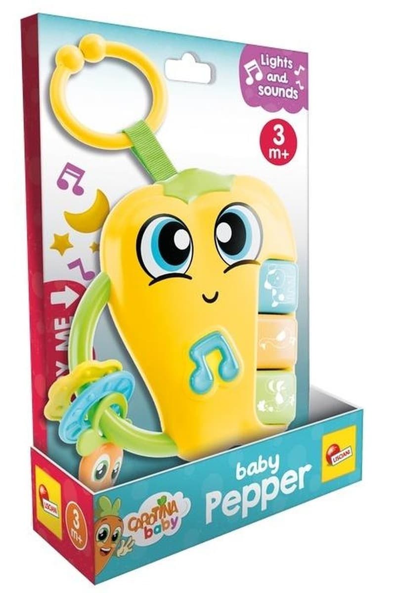 Lisciani Carotina Baby Zabawka Elektroniczna z Grzechotką Papriko 304-109883