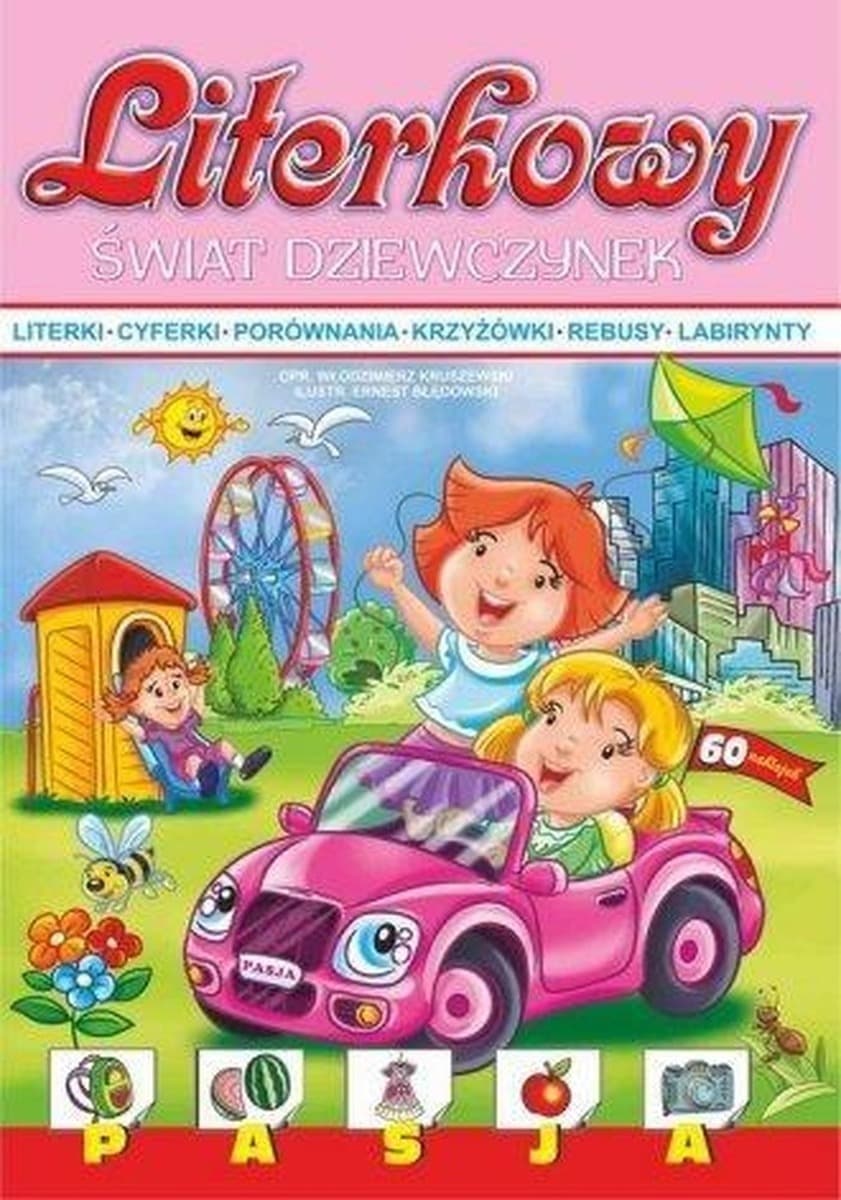 Literkowy świat dziewczynek - Książeczka edukacyjna dla dzieci
