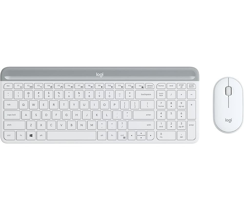 Zestaw Klawiatura i Mysz Logitech MK470 biały bezprzewodowy QWERTZ