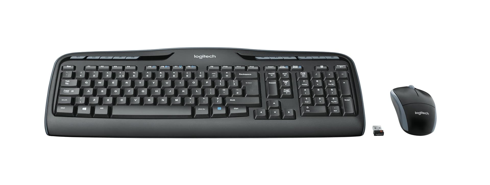 Logitech Zestaw klawiatura i mysz membranowa USB 2.0 czarny optyczna