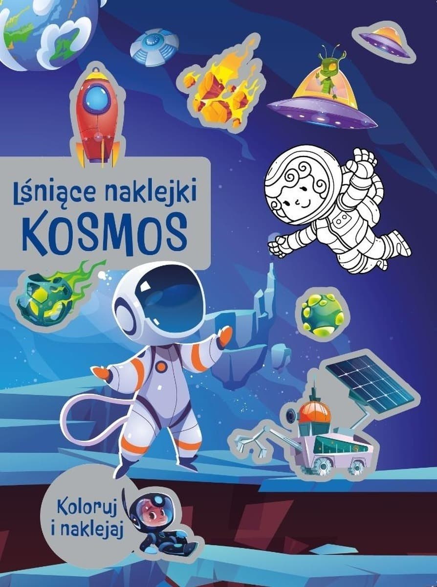 Lśniące naklejki Kosmos - praca zbiorowa