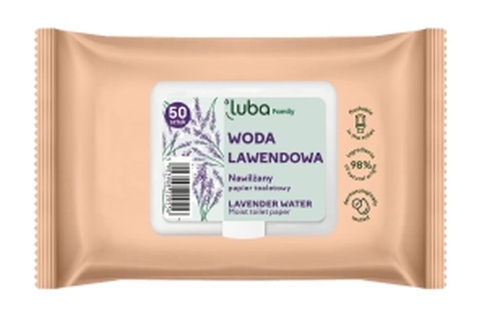 LUBA Papier Toaletowy Nawilżany A50 Woda Lawendowa