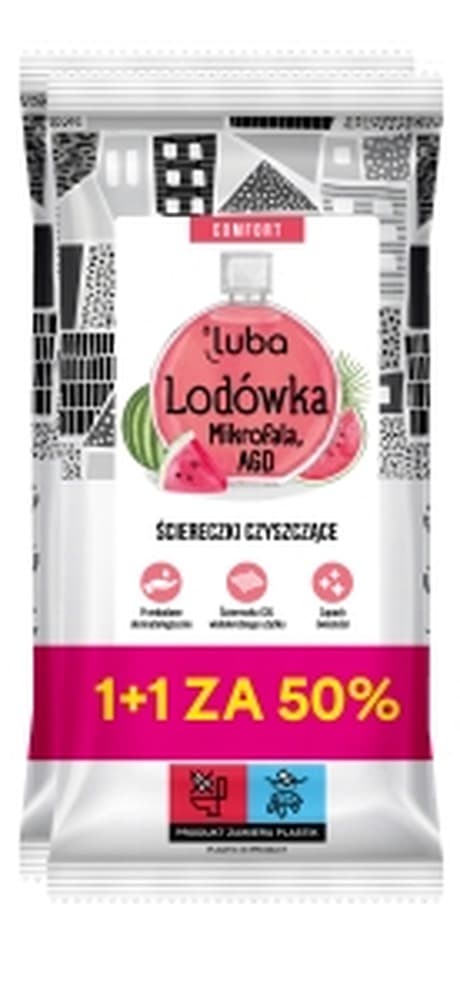 Luba Chusteczki nawilżane do lodówki i AGD 64 sztuki