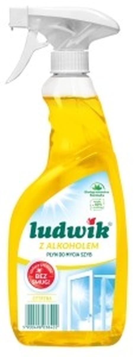 Ludwik płyn do szyb 600 ml rozpylacz cytrynowy